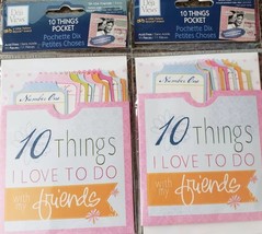 2-Journaling Pocket Scrapbooking Decorate 10 Things I Love to Do With My Friends - £9.03 GBP