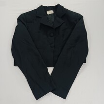 Ann Tjian for Kenar Women’s Black 2-Button Cropped Blazer Jacket Size 8 image 15