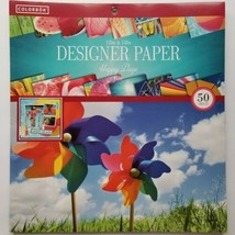 Colorbok Scrapbooking Designer Paper HAPPY DAYS 50 Colorful Sheets 12 x 12  NEW - £12.72 GBP