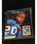 Barry Sanders autographed beckett magazine with coa - £76.22 GBP