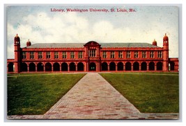 Washington University Library St Louis Missouri MO UNP DB Postcard G20 - £3.08 GBP