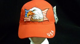 New W/Tag Urban Moda Baseball Hat Cap USA Flag Bald Eagle Embroidered - $19.75