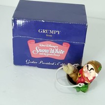 Disney Grolier President Edition Grumpy Dwarf Snow White Christmas Ornament NEW - £19.71 GBP