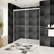 44-48&quot;Wx76&quot;H Bypass Sliding Shower Door ULTRA-A Chrome by LessCare - £496.07 GBP