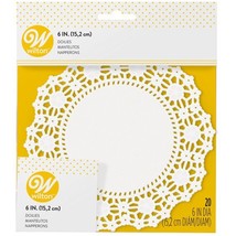 Wilton Lacy Floral Paper Doilies for Cake Decorating, 6 inch Round, Brig... - $18.24