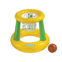 Intex - Floating Hoops 3, Incl Inflatable Pool Hoop and Basketball - £11.79 GBP