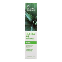 Desert Essence - Natural Tea Tree Oil Toothpaste Fennel - 6.4 Oz(D0102H5KE7X.) - £7.52 GBP