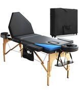 Luxton Home 3-Section Premium Memory Foam Massage Table with Rolling Travel Case - $279.95