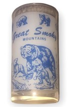 Great Smokey Mountains Vintage Souvenir Frosted Glass Bear Theme  - £12.55 GBP