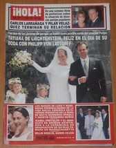 Royal Wedding 1999 Princess Tajtana Of Liechtenstein Hi Cover &amp; 9 Page Article - £8.24 GBP