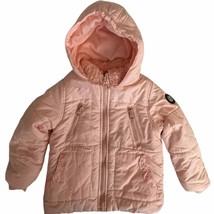 Jessica Simpson Toddler Hoodie Puffer Pink Jacket 24 Months - £19.36 GBP