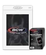 20 packs of 50 (1000) BCW 3 ³⁄₁₆&quot; x 4 ¼&quot; Semi-Rigid #1 Card Holders - $119.55