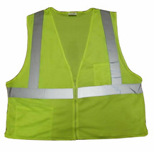 Global Glove Class 2 Reflective Safety Vest Size XL GLO-001 Glow High Visibility - £11.01 GBP