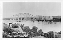1940&#39;S Rppc Real Photo Missouri River Bridge Chamberlain South Dakota Postcard - £6.30 GBP
