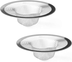 Shower Hair Drain Catcher, Stainless Steel Hair Catcher  (4.33 Inch 2Pcs) - $13.33