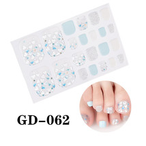 GD 062 Full size Nail Wraps Stickers Polish Manicure Art Self Stick Deco... - £3.93 GBP