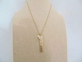 Inspired Life Gold Tone &quot;Wild at Heart&quot; Charm Pendant Necklace E698 - £7.54 GBP