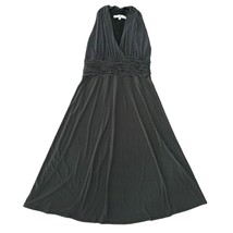 Evan Picone Dress Size 12 Large Black White Polka Dot Fit N Flare Sleeveless - £12.90 GBP