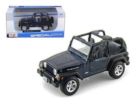 Jeep Wrangler Rubicon Dark Blue 1/27 Diecast Model Car by Maisto - £29.21 GBP