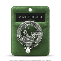 Clan MacDougall Scottish Crest Badge Brooch Pin Clothes Costume Gift Souvenir - £9.47 GBP