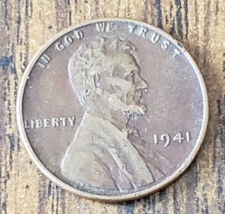 1941 P Philadelphia Mint Lincoln Wheat Cent - £2.35 GBP