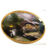 Thomas Kinkade Collector&#39;s Cottage Oval Porcelain Plate - £15.53 GBP