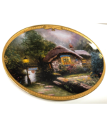 Thomas Kinkade Collector&#39;s Cottage Oval Porcelain Plate - $19.80