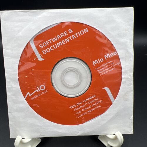 Mio Moov MioMore Desktop Disc, User Manual Software &amp; Documentation - $9.89