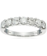 10k White Gold 7-Stone Size 8 Diamond Ring - $526.46 CAD