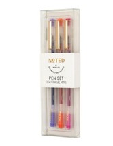 Noted by Post-It Pen Set, 3 Glitter Gel Pens, (Orange, Lilac and Pink) - £11.56 GBP