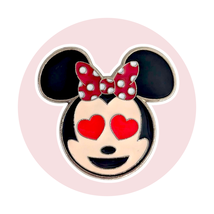 Minnie Mouse Disney Pin: Love Emoji - $12.90