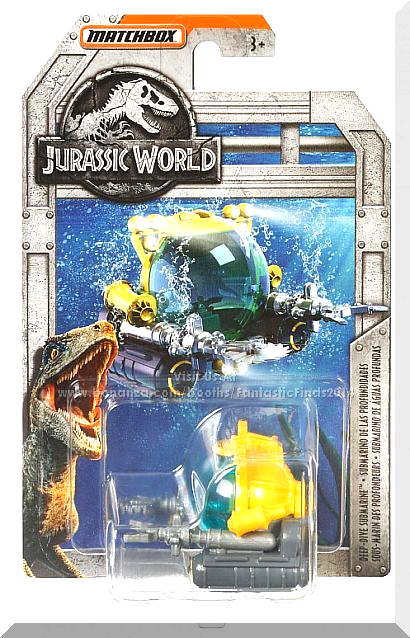 Primary image for Matchbox - Deep-Dive Submarine: Jurassic World - Fallen Kingdom (2018) *Yellow*