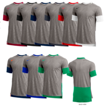Nike DriFit Short Sleeve Player Top Warm-Up Practice Grey Football Socce... - $34.99