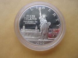 1986 Ellis Island Silver Dollar Commemorative Coin – Statue of Liberty –... - €38,13 EUR