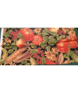 Fabric Cranston VIP Fall Pumpkins Zucchini Corn Green Leaves Berries $1.25 - $1.72 CAD