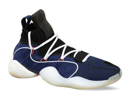 New adidas Original Men&#39;s Crazy BYW X Lace Up Sneakers Black/Navy Size 13 DB2741 - £118.42 GBP