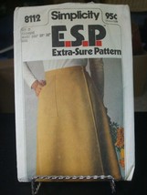 Simplicity 8112 Misses Mock Wrap Skirt Pattern - Size 12/14/16 Waist 26.... - $6.81