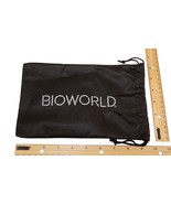 Biodegradable Bioworld Drawstring Pouch - Black Dust Bag For Travel Storage - £3.12 GBP