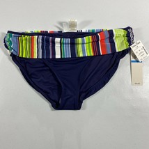 NWT Anne Cole Bikini Bottom Womens XL Blue Swim Bathing Suit Stretch - $22.75