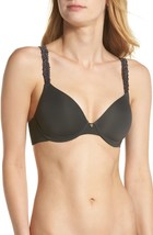 NATORI 731080 Rose Dream Custom Coverage Underwire Bra Sz 32DDD Black - £25.26 GBP