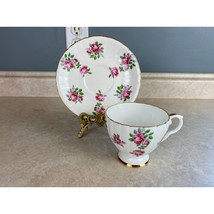 Royal Grafton Bone China England Roses In Bloom Tea Cup And Saucer Set - £11.08 GBP