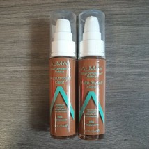 Lot Of 2-Almay Make Myself Clear Makeup Foundation, 900 Cappuccino, 1oz, Nwob - £10.97 GBP