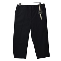 Charter Club Classic Capri Pants Womens 14 Black Cotton New - £14.32 GBP