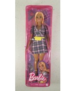Barbie Fashionistas Doll #161 Orange Hair Pink Plaid Dress, Black Boots ... - $21.91 CAD