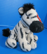 Russ Berrie Luv Pets Zeke Zebra Plush Stuffed Toy Terry Bean Bag 5&quot; 2018... - $15.00