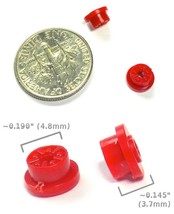 2pc BTO Newly Made Aurora MM T-Jet Thunderjet HO Slot Car Standard Wheels RED - £1.11 GBP