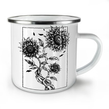 Sunflower NEW Enamel Tea Mug 10 oz | Wellcoda - £20.48 GBP