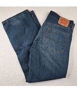 Levis Jeans Mens 34x30 Blue 559 Denim Pants Loose Wide Leg Boot Cut - €24,92 EUR
