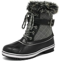 DREAM PAIRS Women&#39;s Mid Calf WaterProof Winter Snow Boots Size 5 - £31.02 GBP