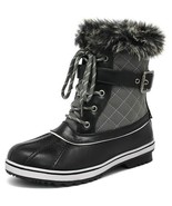 DREAM PAIRS Women&#39;s Mid Calf WaterProof Winter Snow Boots Size 5 - $54.29 CAD